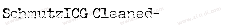 SchmutzICG Cleaned字体转换